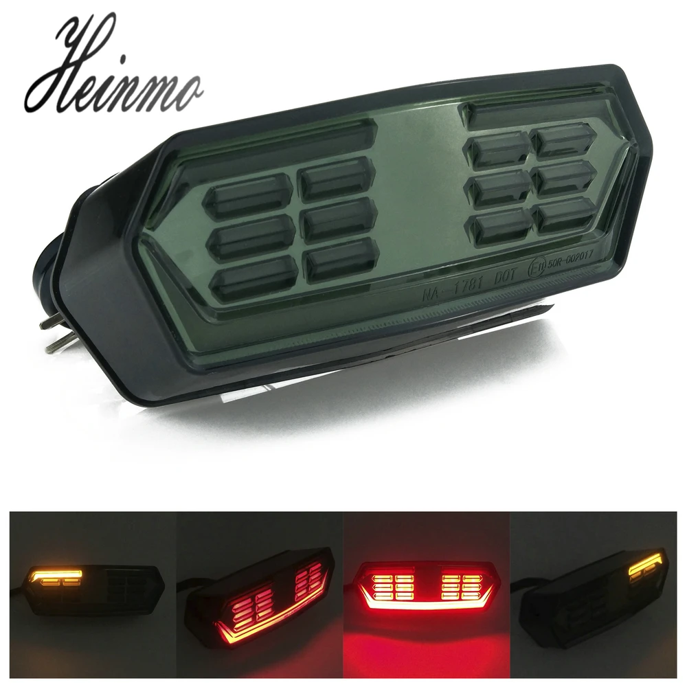 (BMK) For Honda MSX125 MXS 125 CBR650F CTX700 CTX700N Motorcycle LED Rear Tail Brake Stop Turn Signals Lamp Light Blinker Signal 12V (14)