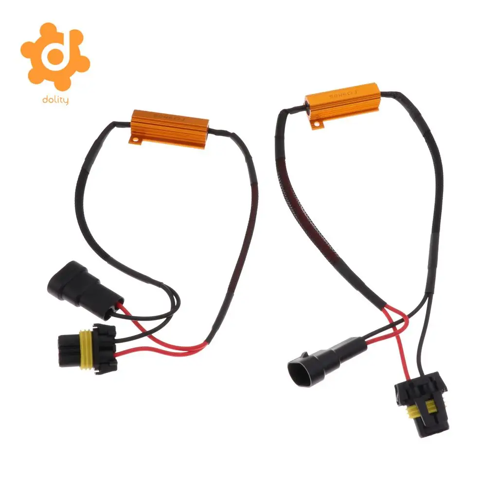 Baoblaze Pair 9005/HB3 LED Fog Light 50W 6Ohm Load Resistor Wiring Canceller Decoder