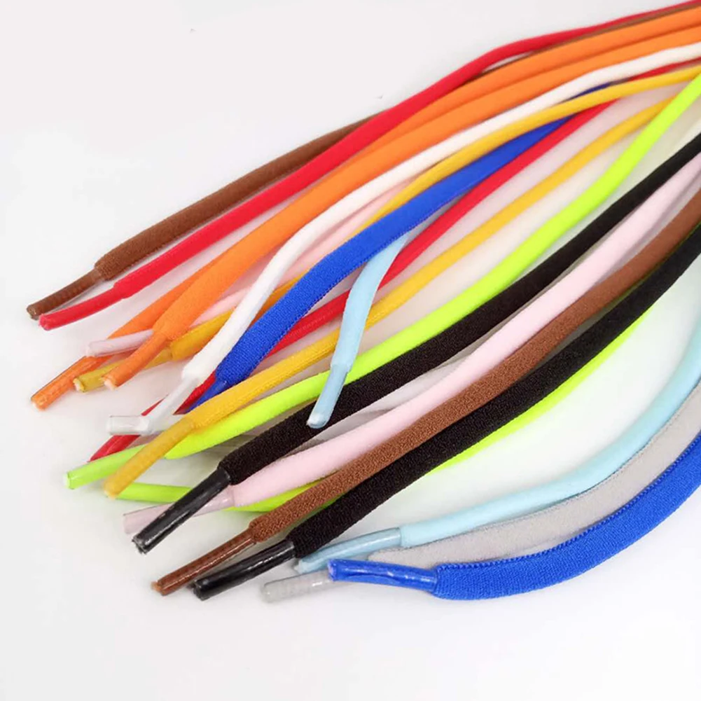 Elastic Locking Lazy Shoelaces Sneakers Quick Shoelaces Lazy Shoe Laces Shoestrings Candy Color Sport Travel Run Lazy Shoelaces