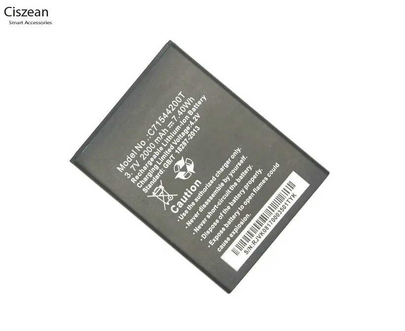 Ciszean 1x C71544200T 2000 мАч умная запасная батарея для мобильного телефона BLU Studio G D790L D790U