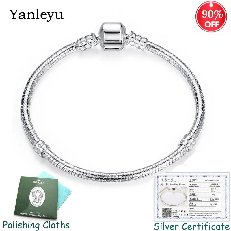 Отправленный сертификат! Yanleyu 100% оригинальный 925 Стерлинговое серебро змея