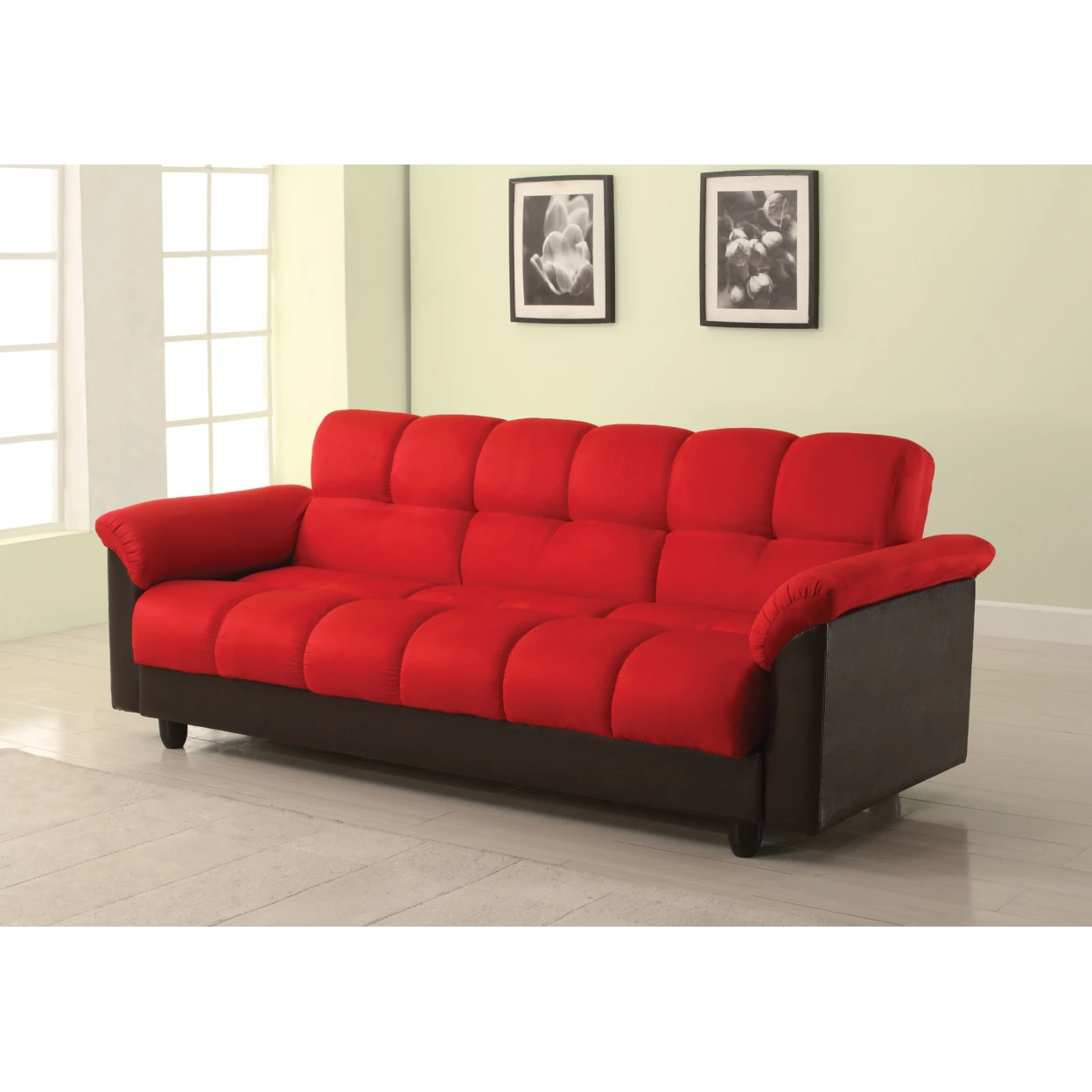 Modern style Adjustable Sofa, Red
