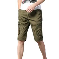 Летние шорты мужские крутые зеленые горячие шорты для активного отдыха повседневные мульти-карманы Chunse Комбинезоны повседневные