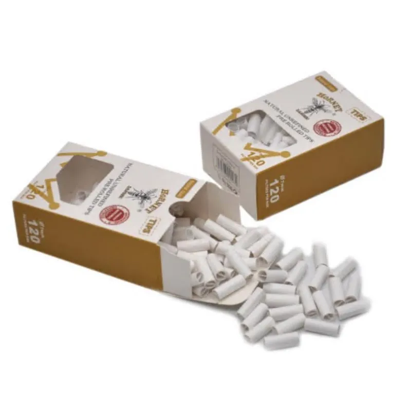 

1 Pack 150Pcs Hornet Hand-rolled Cigarette Paper Per Rolled Tips Natural Prerolled For Cigarette Rolling Paper 6MM