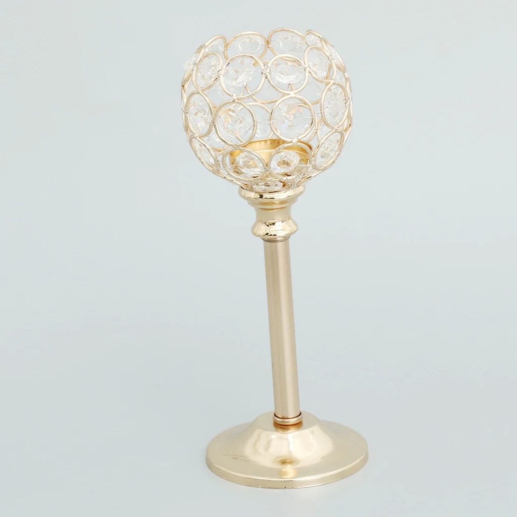 Mosaic Crystal Wedding Present Candlestick Candle Tea Light Holder Stand for Events Wedding Home Party Decor