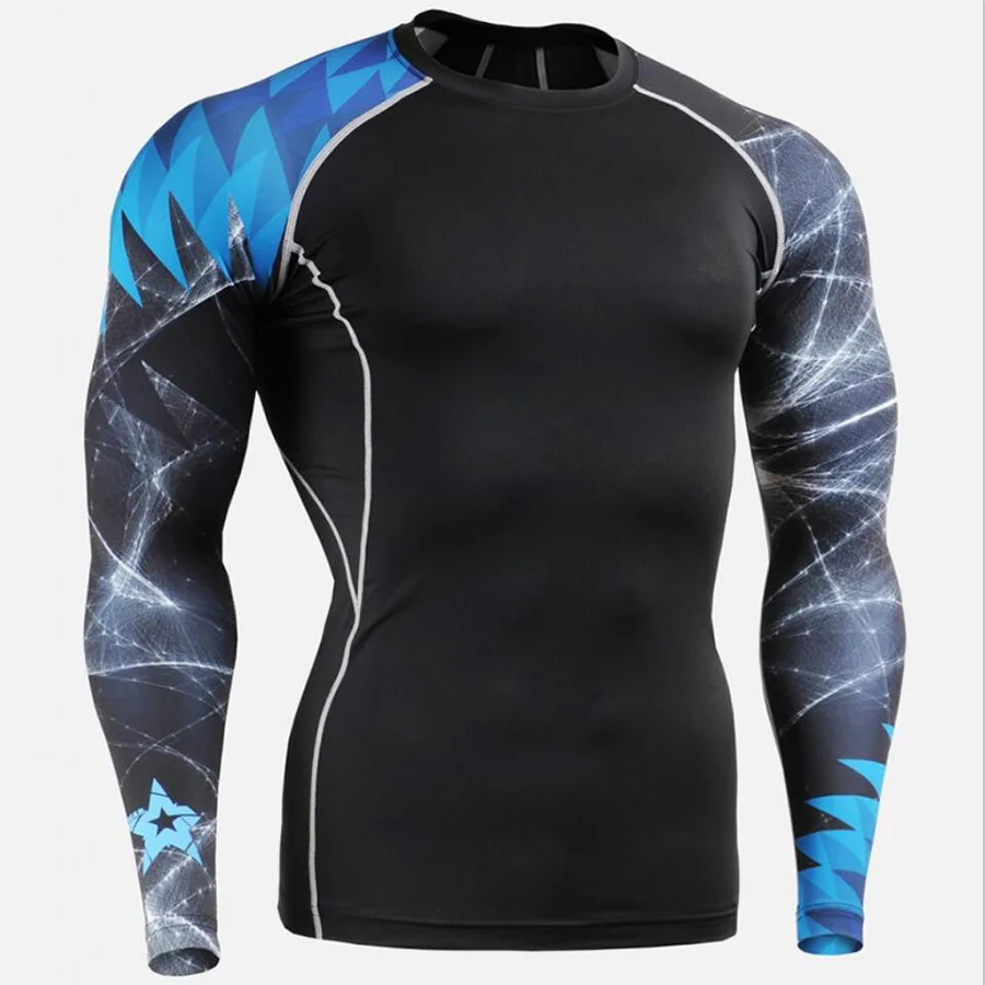 

Compression Shirts Men Base Layer Running Shirt Men Jersey Long-Sleeve Shirt Fitness T Shirt Sport GYM Shirt Top Rashgard