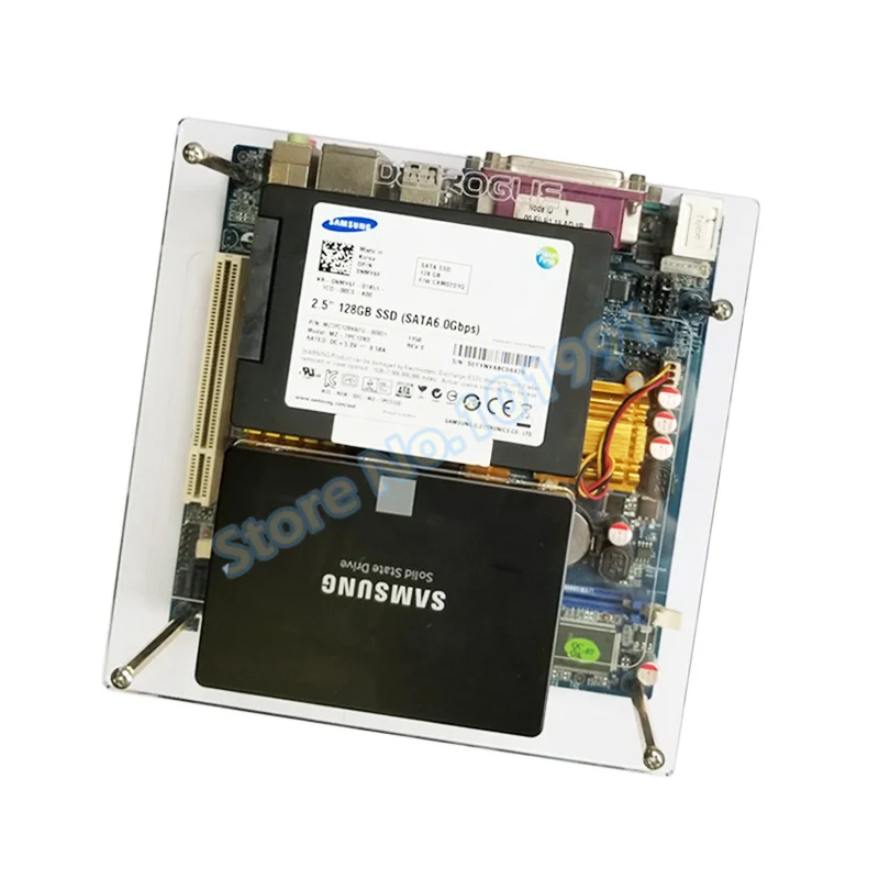 High Quality DIY chassis mini ITX Case transparent for Nano-ITX1037u/J1900 Mainboard