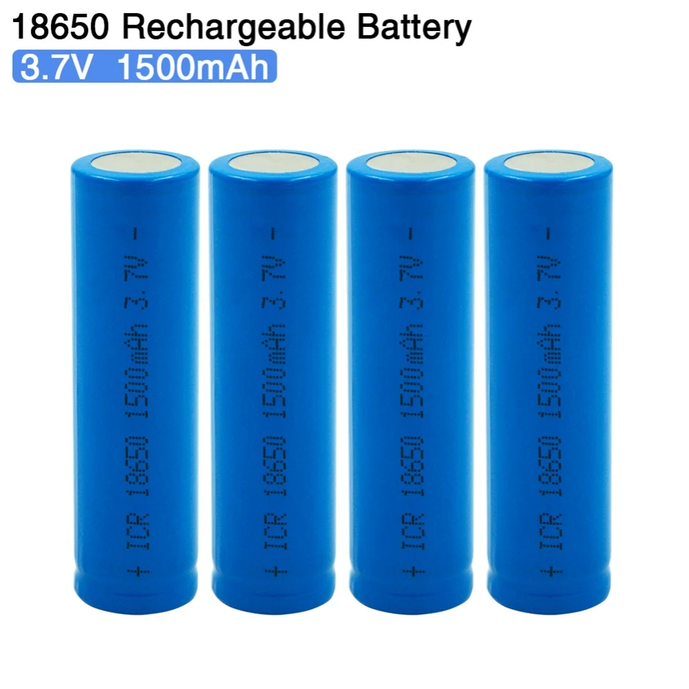 Batterie Lithium Ion Rechargeable 18650 3 7v 1500mah Pour Lampe Torche Frontale Icr18650 Aliexpress 