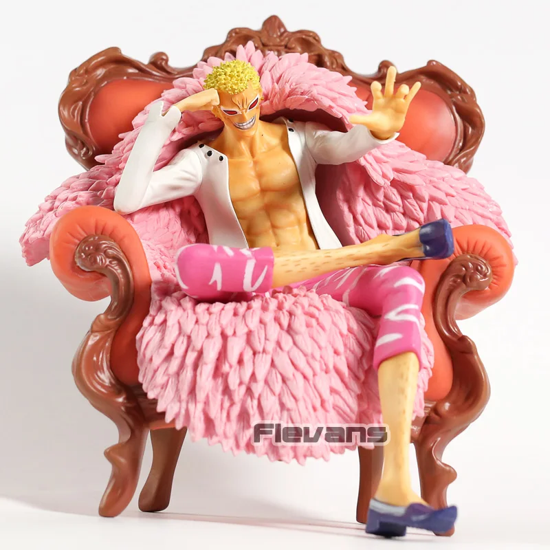 Аниме one piece donquixote doflamingo сидящий вер. Коллекционная модель игрушки из ПВХ