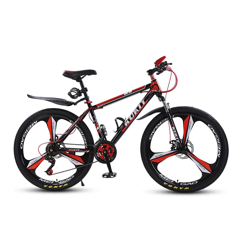 Mountain Bike Three Blade One Wheel Shock Absorber Boys And Girls Adult Mountain Bike.