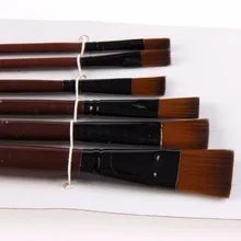 1 Набор/6 шт Кисти для художников нейлоновые акриловые кисти для рисования маслом для художников набор акварельных красок краски принадлежности