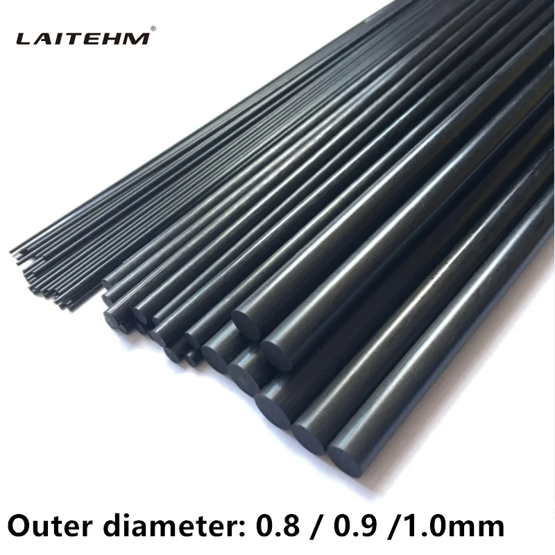 

10/carbon fiber rods: 0.8mm / 0.9mm / 1.0mm RC model aircraft fixed rod / stiffener / carbon rod / round rod