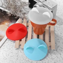 Силиконовый массажер крышки чашек для ушей Милая Пылезащитная многоразовая чашка с зайчиком крышки Противопылевой кофе чашка для чая уплотнительная присоска крышка