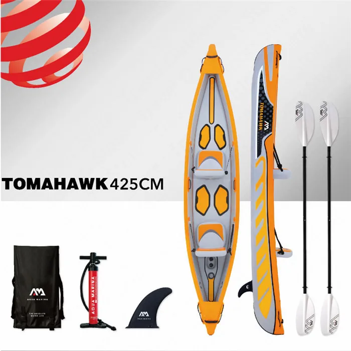 AQUA MARINA TOMAHWAK надувная байдарка лодка весло гребная ПВХ спортивные весла лодки 325*72