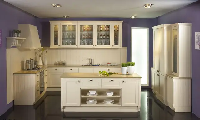 Warna Putih Kayu Perabot Dapur Kabinet Di Lemari Dari Warna Putih Kayu Perabot Dapur Kabinet