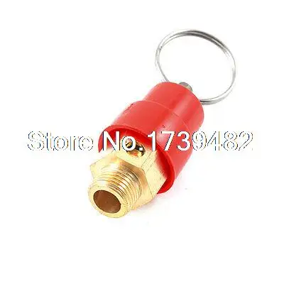 Red Plastic Coated 1/8&quotPT Male Thread Safety Air Pressure Relief Valve | Обустройство дома