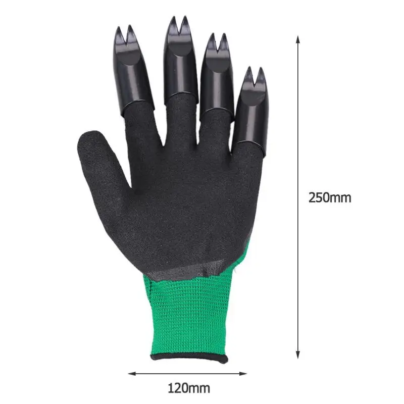 1 пара садовых перчаток 4 левые руки коготь поставки садовое растение копания защитный инструмент для защиты пальцев расслабьте почву