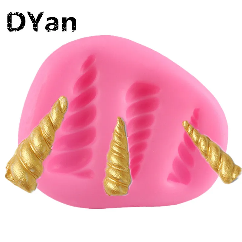 

DIY Unicornio Cake Fondant Mold Cupcake Silicone Baking Molds Baby Birthday Cake Decorating Chocolate Gumpaste Moulds A1401