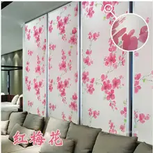 Пользовательские размеры матовое Непрозрачное окно пленка для уединенности стеклянных наклеек красный цвет сливы наклейки на окна рождественские украшения 150 см длинные