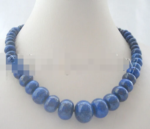 

ddh003009 Beautiful 7-21-7mm 19" 100% natural lapis lazuli necklace 28% Discount