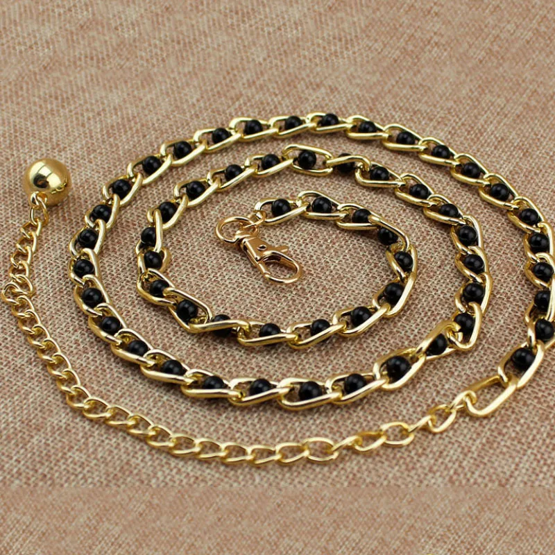 

Women Fashion Pearl Belt Waistband Dress Belt For Women Elastic Waist Belt Vintage Belts Cummerbunds