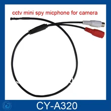 High Quality Adjustable Mini Audio CCTV Microphone Surveillance Wide Range Sound Pickup Audio Monitor for Security Camera