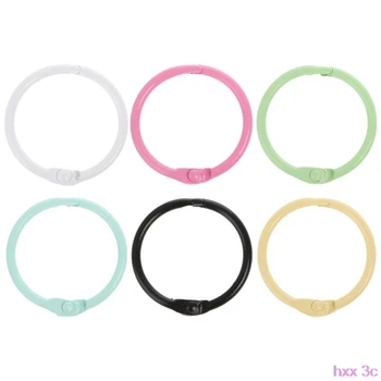 

10pcs Metal Loose Leaf Binder Ring Book Hoops DIY Albums School Office Supplies Craft