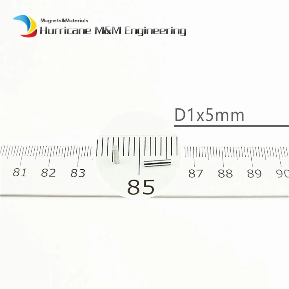 100 шт. микро магниты цилиндр 1x3 1x5 диаметрально N42 Иман Neodimio Магнитная палка прецизионный магнит медицинский электронный датчик