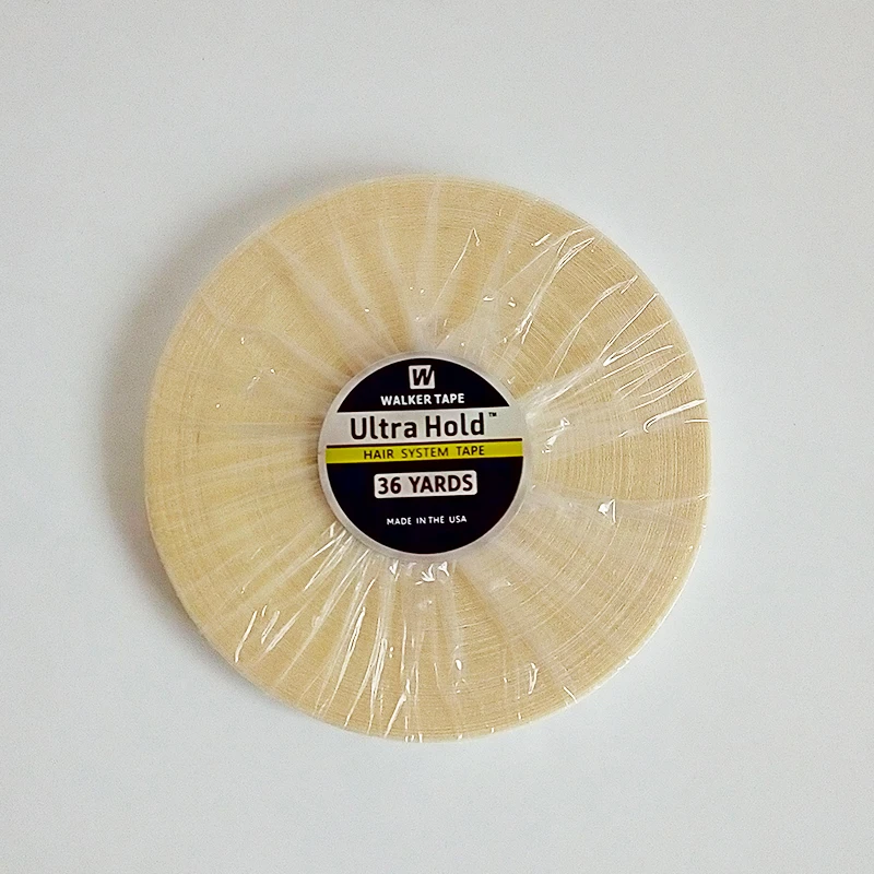 2.54cm*36 Yards White Hair System Adhesives Tape Ultra Hold Double Sided Tape For Lace Wigs/Tape Hair Extension/Toupee One Roll