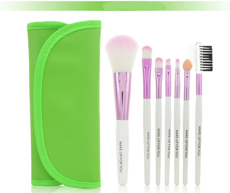 7 Pcs Natural Eye Makeup Brushes Tool Set Cosmetic Foundation Make Up Brushes Bag Eyeshadow Eyebrow Eyelash Lip Brush Beauty Kit (8)