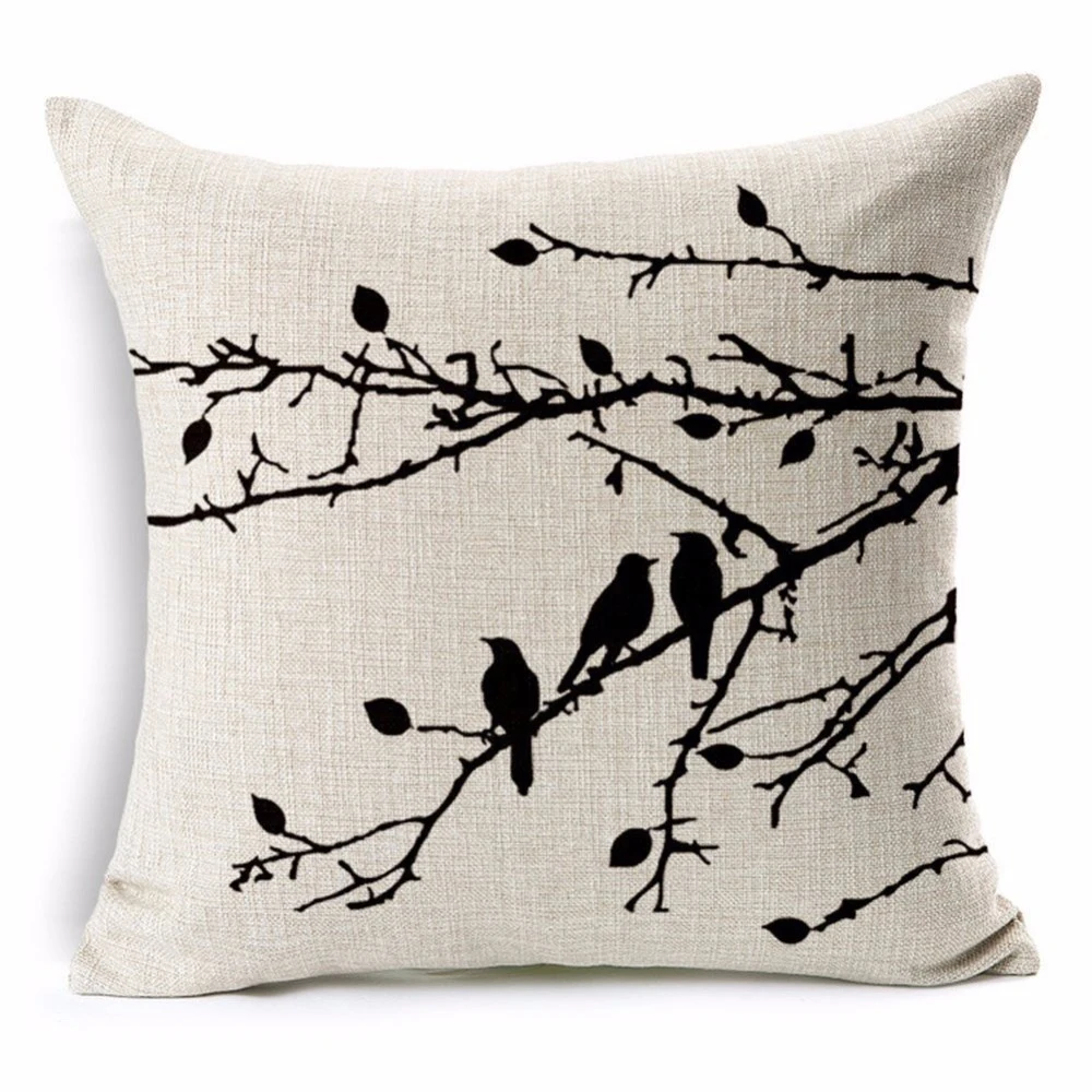 Geometric Flower Cushion Paisley Style Pillow for Sofa Decorative Pillows Linen Living Room Home Art | Дом и сад