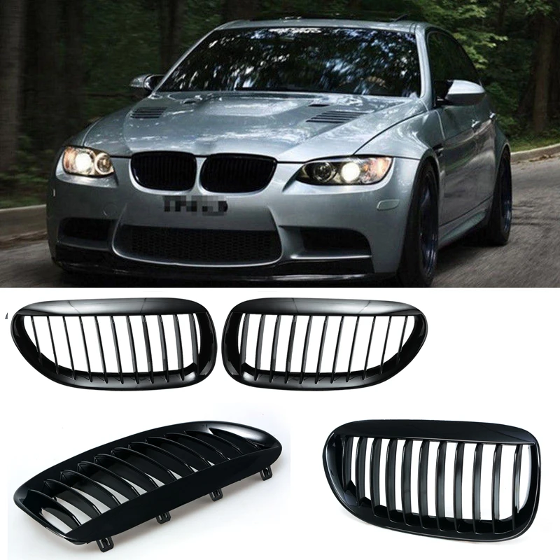 Matte Black Front Kidney Grille Grill For BMW E63 E64 645i 650i M6