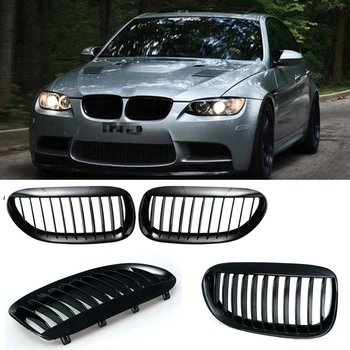 

Matte Black Front Kidney Grille Grill For BMW E63 E64 645i 650i M6 Convertible Coupe 2004 - 2010 car styling