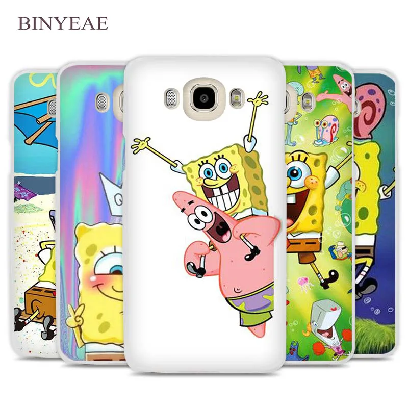 

BINYEAE Sponge Bob Funny spongebob Cell Phone Case Cover for Samsung Galaxy J1 J2 J3 J5 J7 C5 C7 C9 E5 E7 2016 2017 Prime