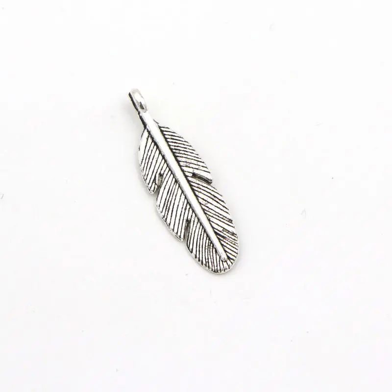 

20Pcs Antique Silver Bohemia Metal Feather Pendant Charm For Jewelry Finding Diy Handmade Bracelet Necklace Jewelry Accessories