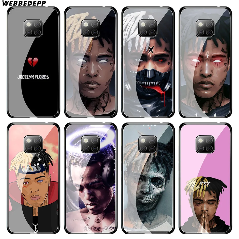 WEBBEDEPP Xxxtentacion Art чехол из закаленного стекла для Huawei Mate 20 P20 P10 P Smart 2019 2018 &amp Honor 10 9 8X 7A