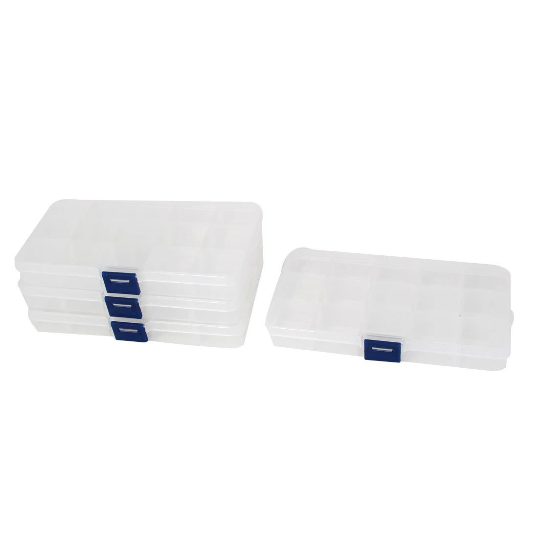 4pieces Decorative Bait Fishing Bait PP Tackle Storage Container