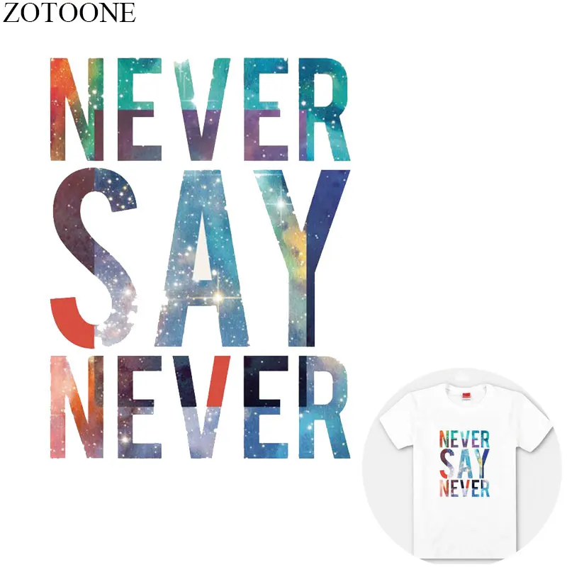 

ZOTOONE Iron On Patches Letter Heat Transfers For Clothes Stickers Embroidery Applique Thermal Transfer Thermocollants T-Shirt