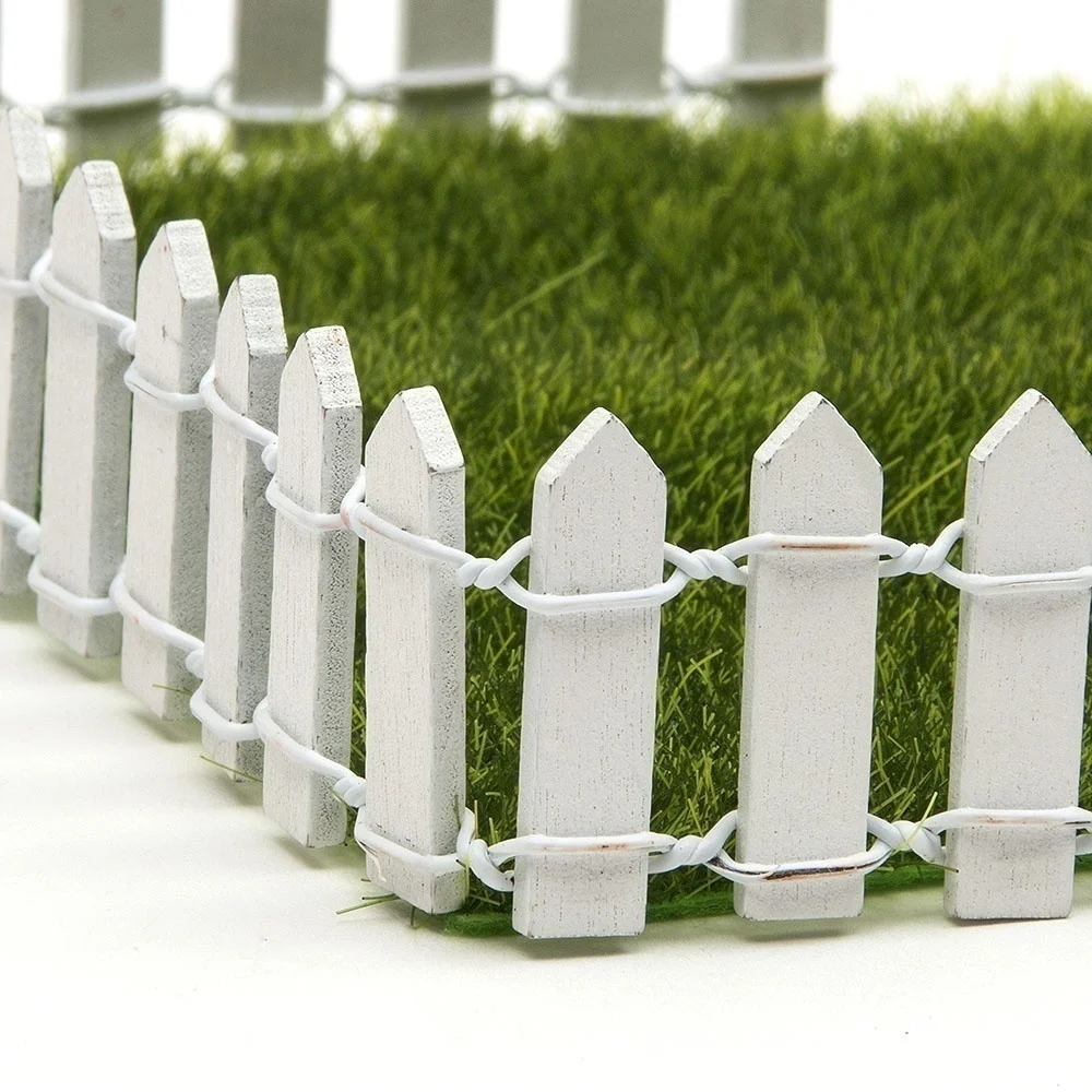 بونساي ديكور صغيرة الخشب سياج DIY دمية مصغرة الجنية حديقة مايكرو وعاء النبات الحديقة ديكور حلية