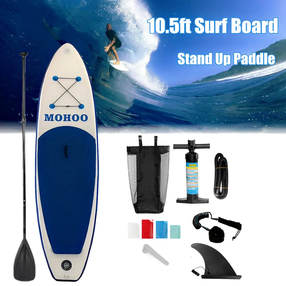 320x78x15 سنتيمتر نفخ الوقوف ركوب الأمواج لوح التزلج المياه الرياضة لوح تزلج على الماء مع مجداف مضخة القدم حبل إنقاذ أداة كيت