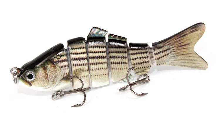 10 cm 20g señuelo de pesca con 2 gancho cebos de pesca 3D ojos 6-segmento realista de pesca señuelo duro crankbait Pesca Cebo 10 cm 20g señuelo de pesca con 2 gancho cebos de pesca 3D ojos 6-segmento realista de pesca señuelo duro crankbait Pesca Cebo