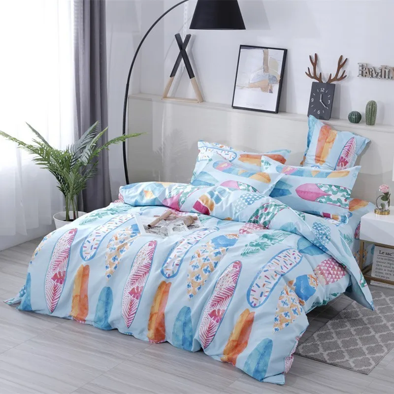 2 3pcs Summer Colorful Surfboard Bedding Set Duvet Cover Set