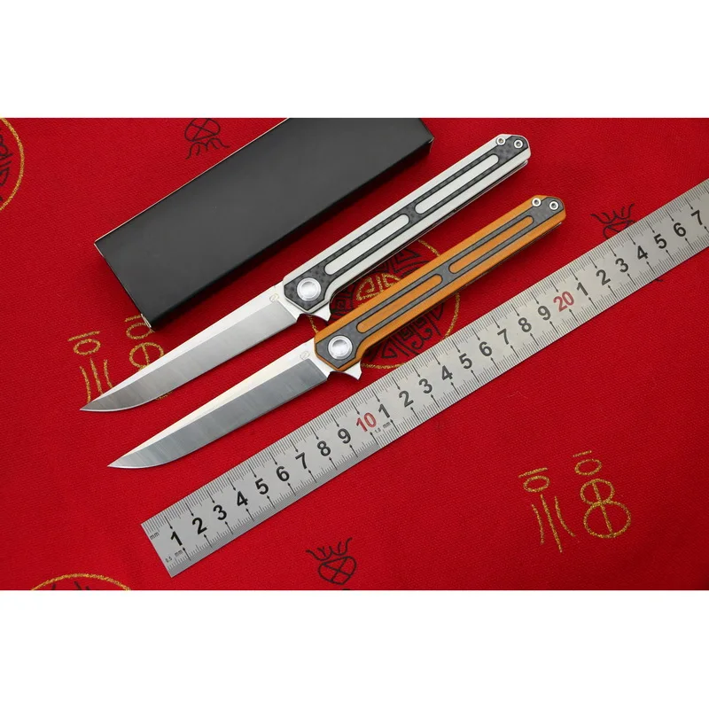 

LOVOCOO STEDEMON C06 Flipper 440C blade G10+steel handle outdoor camping hunting pocket kitchen fruit folding knife EDC tools