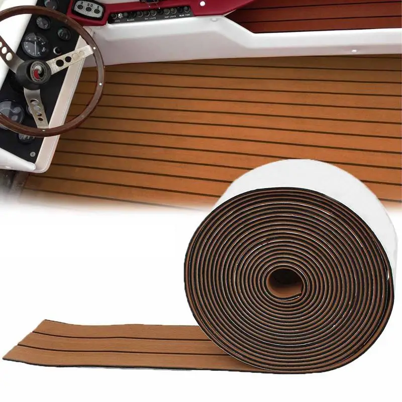 1 рулон 2400X17 см Eva пена тик палубный лист самоклеющиеся лодка яхта синтетический настил пены коврик