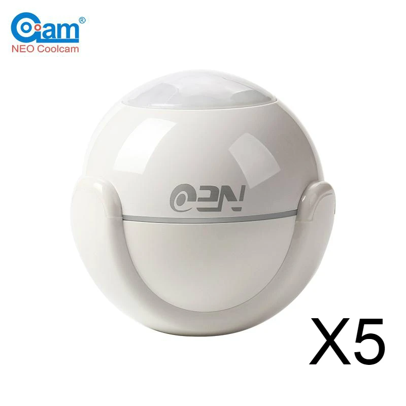 

5pcs/lot NEO WiFi Smart WiFi PIR Motion Sensor for Amazon Alexa Google Assistant IFTTT Plastic Cover Wholesale