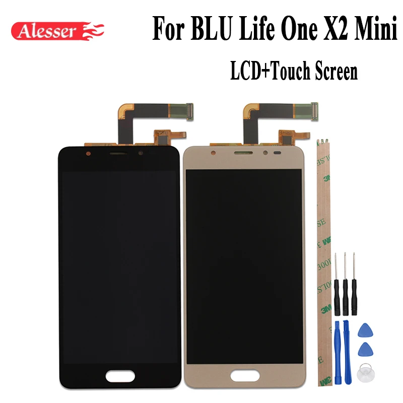 

Alesser 5.0inch For BLU Life One X2 Mini LCD Display + Touch Screen Android 6.0 Screen Digitizer Assembly Perfect Repair +Tools