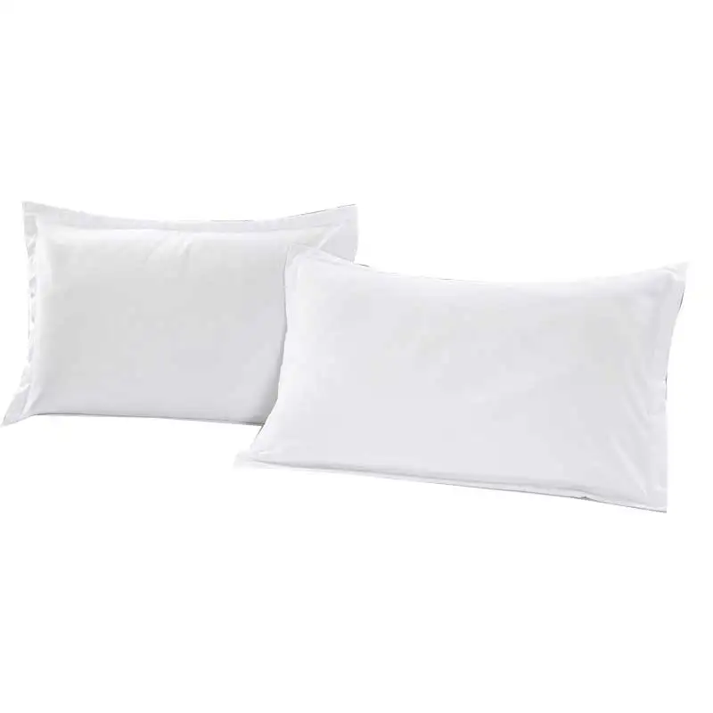 

Light Blue Color Pillow Cases Solid Color 100% Polyester Pillowcases Brief Style Pillow Case Cover 2 Piece King Pillowcase