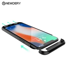 Чехол для аккумулятора NEWDERY с поддержкой прослушивания музыки для iPhone X XS Max XR 6S+ 7+ 8+ 5 SE 5S зарядное устройство чехол для телефона для iPhone 10 6S 7 8 Plus