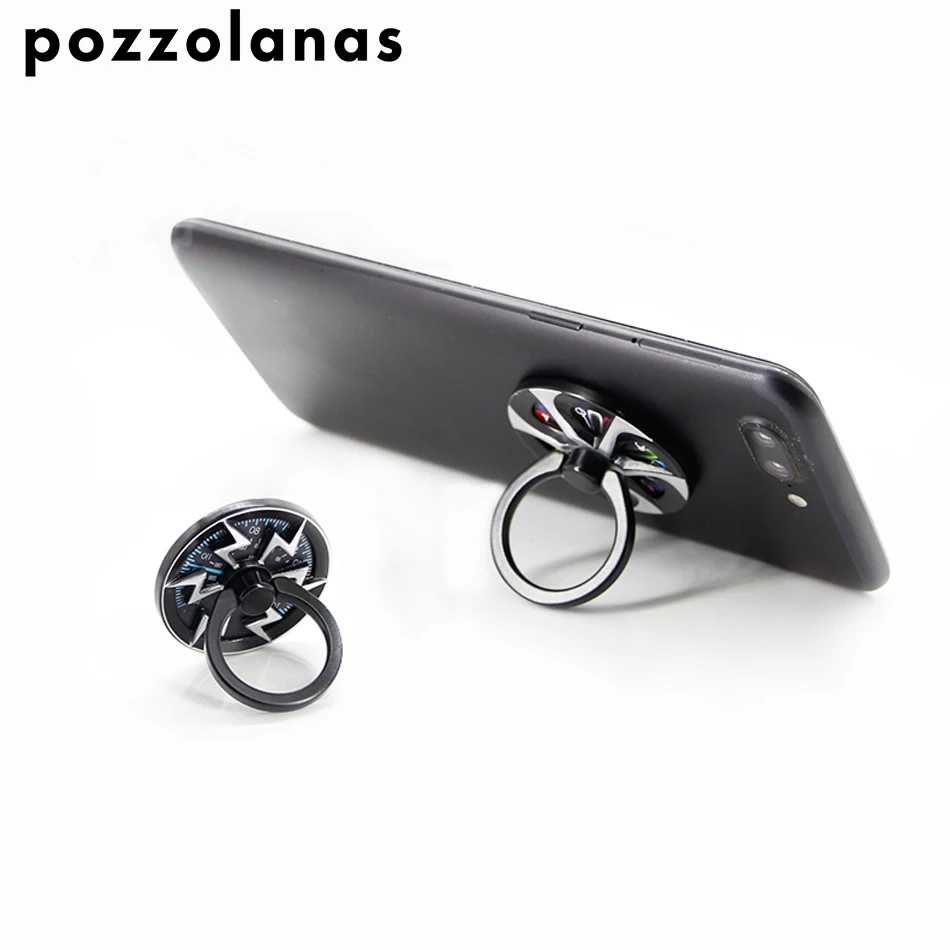 

Pozzolanas Gyro Finger Mobile Phone Holder With a Sense Of Technology Hand Spinner Rotary Rotation Metal For Iphone For Xiaomi