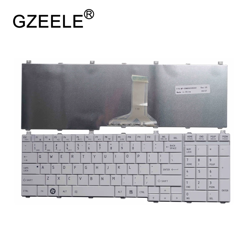 GZEELE English keyboard For Toshiba Satellite L670 L670D L675 L675D C660 C660D C655 L655 L655D C650